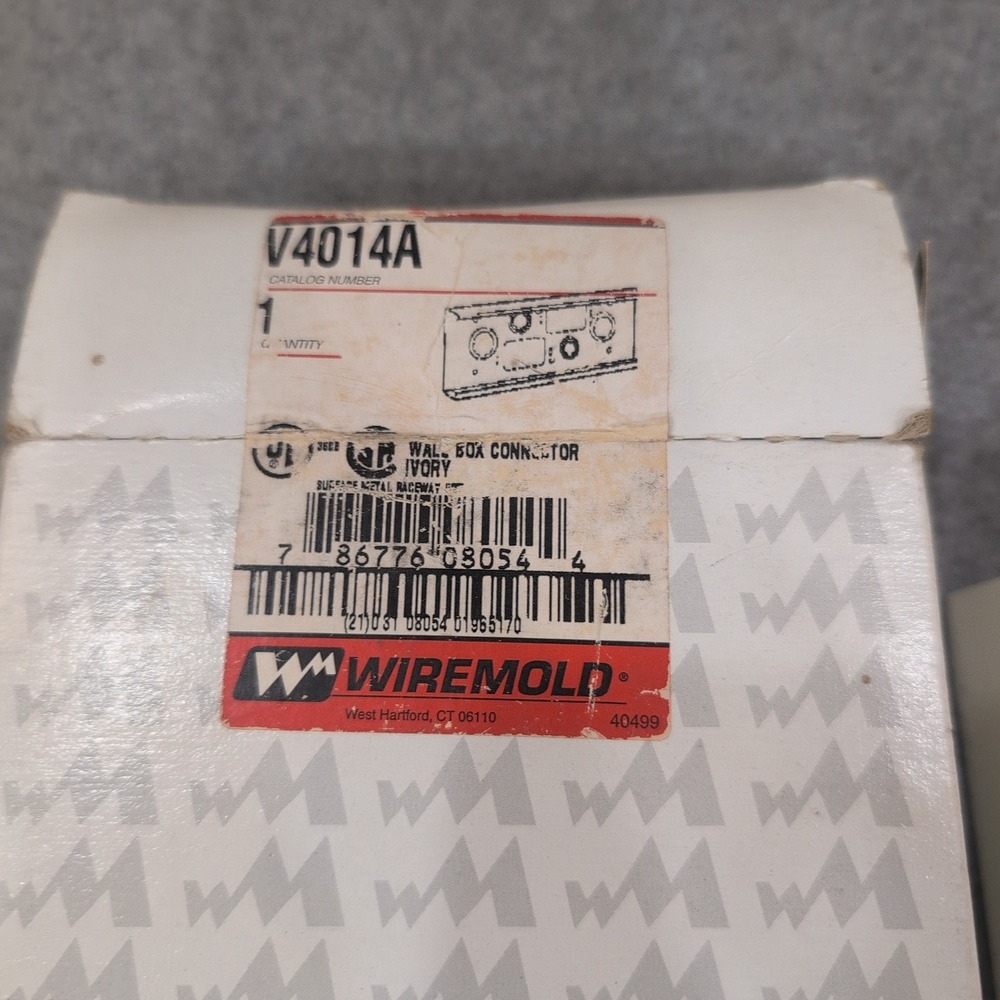 Wiremold V4014A Wall Box Connector for 4000 Series Metal Raceway Ivory Finish - Picture 3 of 5
